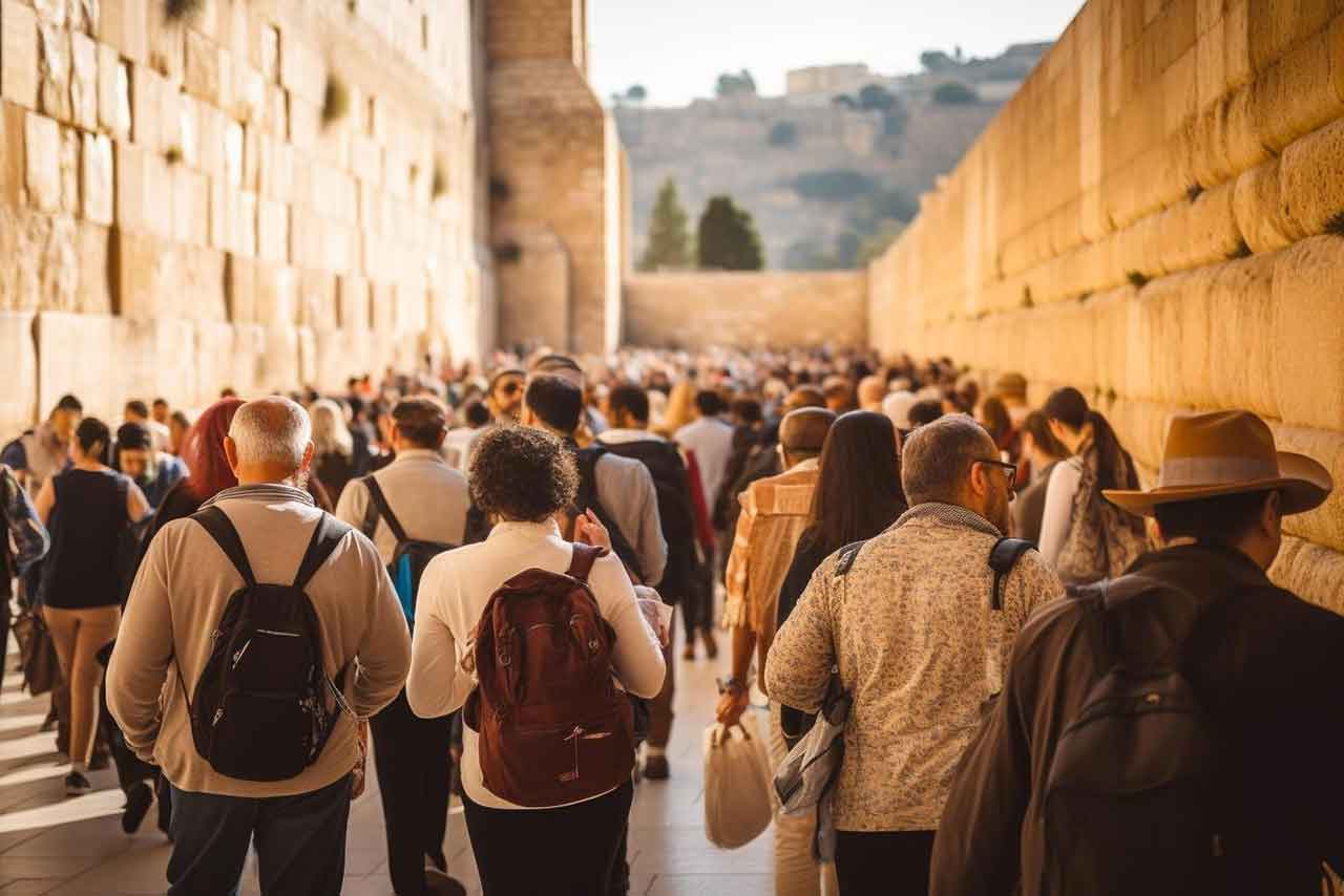 overtourism - crowded people