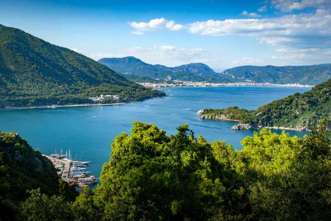 panorama del lago di Como